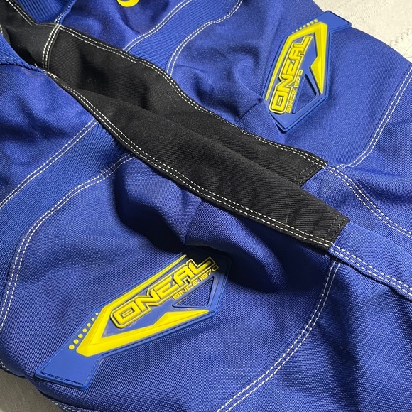 Oneal Element Kids Motocross Pant Racing MX Riding Blue Yellow Size 28 - Picture 4 of 10